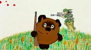 Create meme: Winnie the Pooh, Winnie the Pooh Piglet, Winnie the Pooh and Piglet with a gun