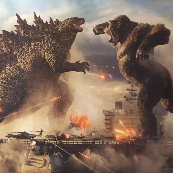 Create meme: godzilla vs. kong 2021, Godzilla vs king Kong, Kong vs godzilla