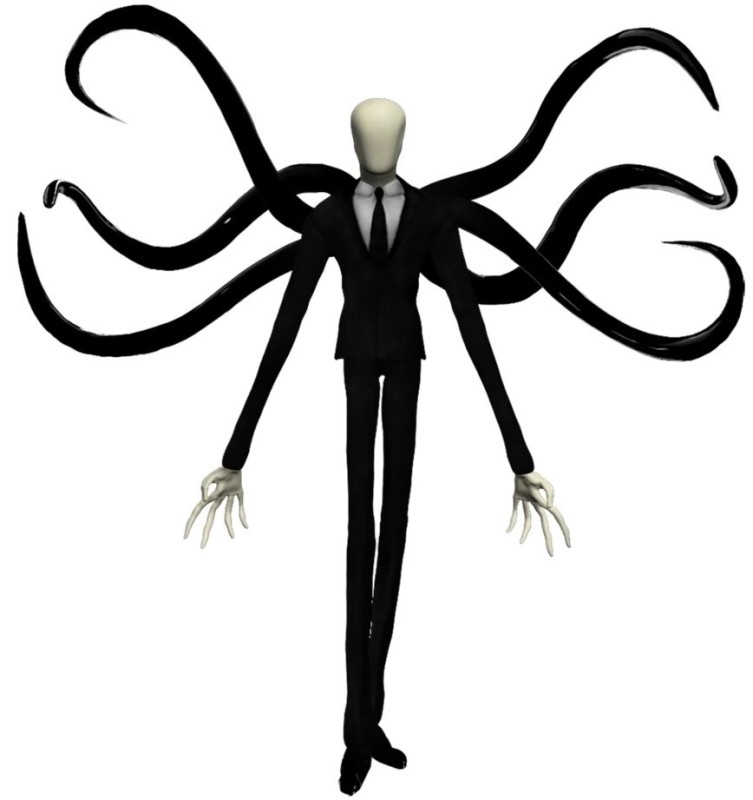 Создать мем: slenderman, слэндэр мэн, слендермен на белом фоне