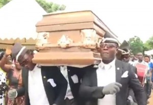 Create meme: funeral, the funeral of a Negro funeral, the coffin funeral