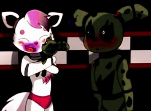 Создать мем: springtrap x mangle, мангл и, мангл и спрингтрап