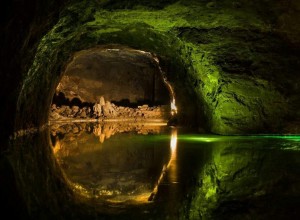 Create meme: cave, underground lake