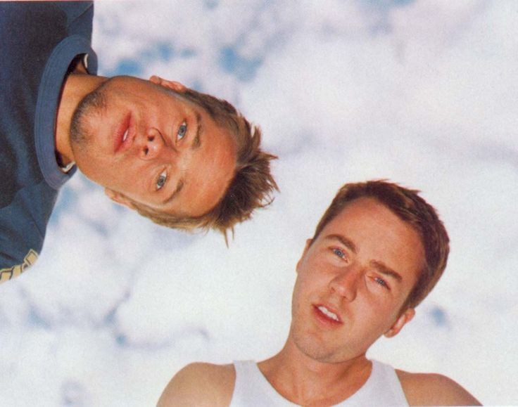 Create meme: brad pitt , Brad Pitt and Edward Norton, fight club edward norton