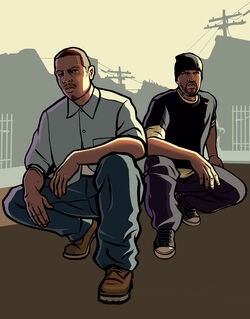 Create meme: GTA San Andreas art, Ryder from GTA San Andreas, grand theft auto 