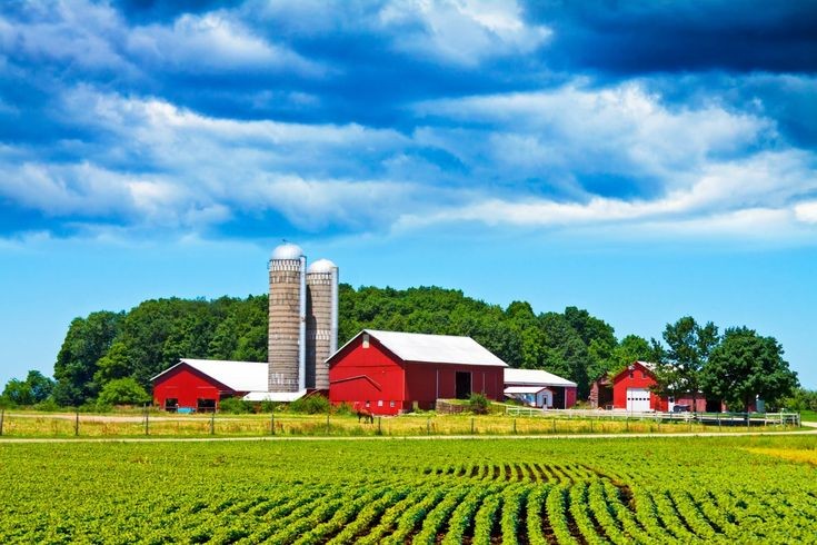 Create meme: American farm Kansas, rural farming in the USA, farms