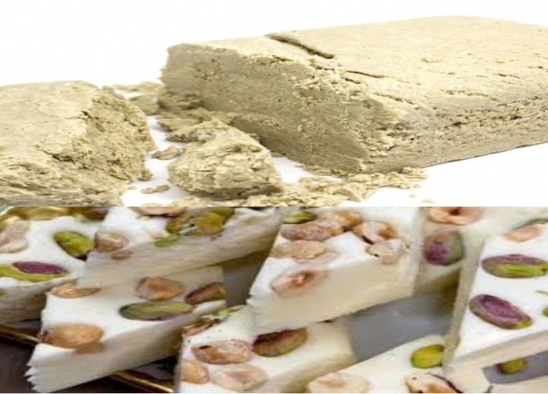 Create meme: milk halva, halva, white halva