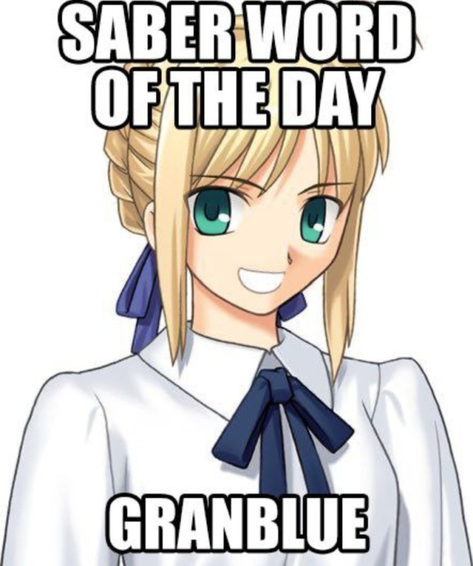 Create meme: fate/stay night, saber, type-moon