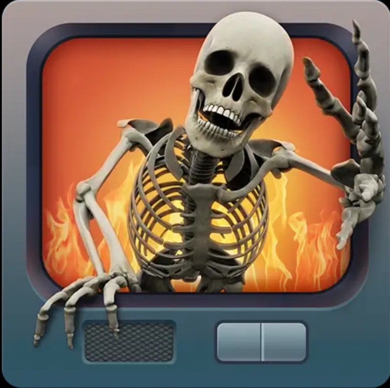 Create meme: skeleton, The talking skeleton, such a game