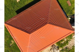 Create meme: roof, the orange roof of metal, the roof of the house