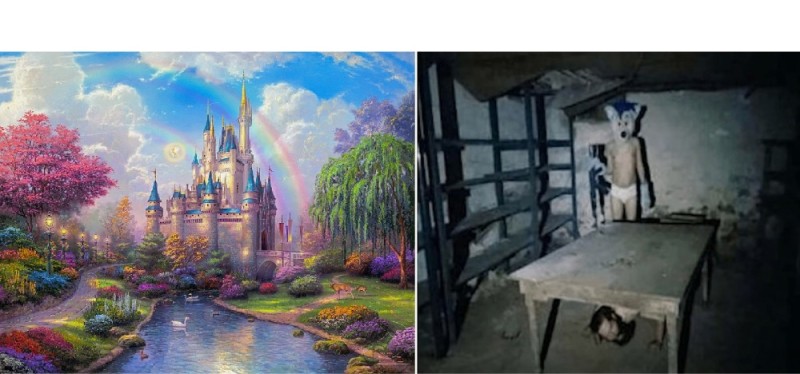 Create meme: Thomas Kincaid Castle, Thomas Kincaid Cinderella's Castle, Cinderella castle