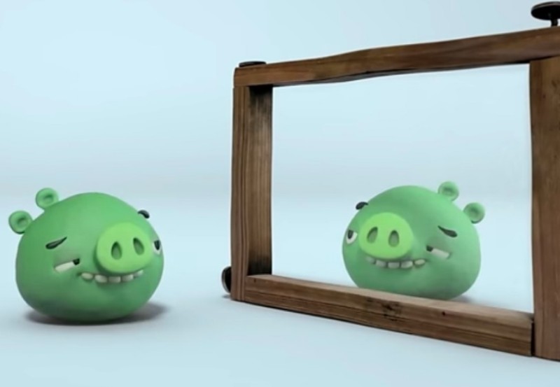 Create meme: piggy tales, piggy tales pigs at work, angry birds piggy tales