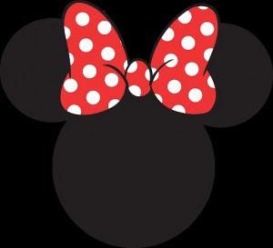 Create meme: the Minnie ears with bow pattern, mini mouse stylizowany, Minnie Mouse