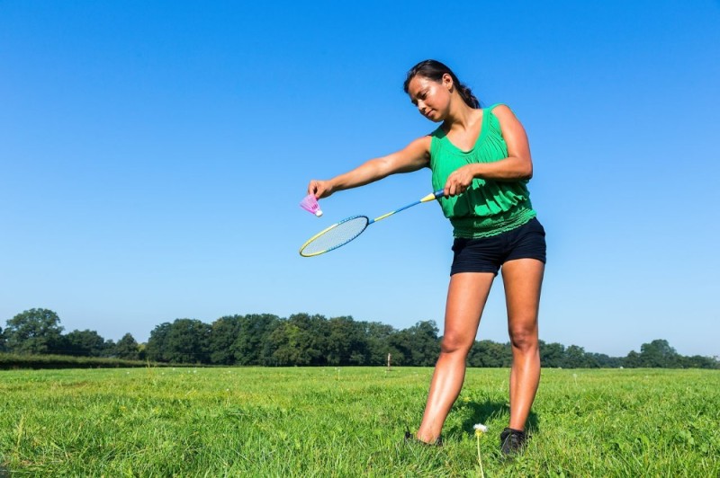 Create meme: a girl with a badminton racket, badminton women, badminton girls