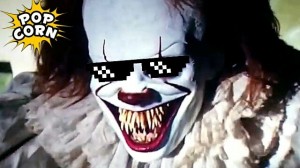Create meme: bill Skarsgard smile of a clown, clown bill and Mary, evil clown