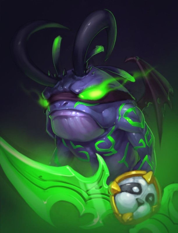 Create meme: Murloc Illidan, illidan, murlocs warcraft art