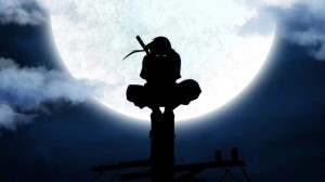 Create meme: Itachi Uchiha moon background, Itachi on the pole Wallpaper, Itachi on the background of the moon Wallpapers