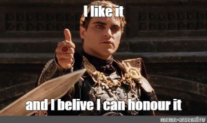 commodus thumbs up gif