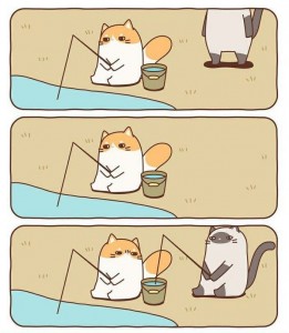 Create meme: cats comics, comic cat, comics about cats