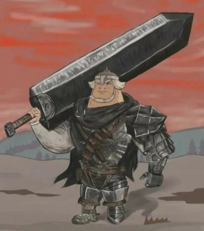 Create meme: Berserker, berserk gats, berserker sword