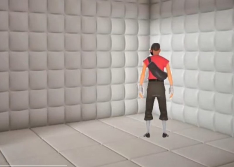 Create meme: a soft room in a mental hospital, team fortress 2 scout, Scout Tim Fortress