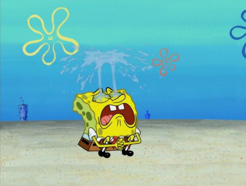 Create meme: crying spongebob, crying spongebob, sad spongebob