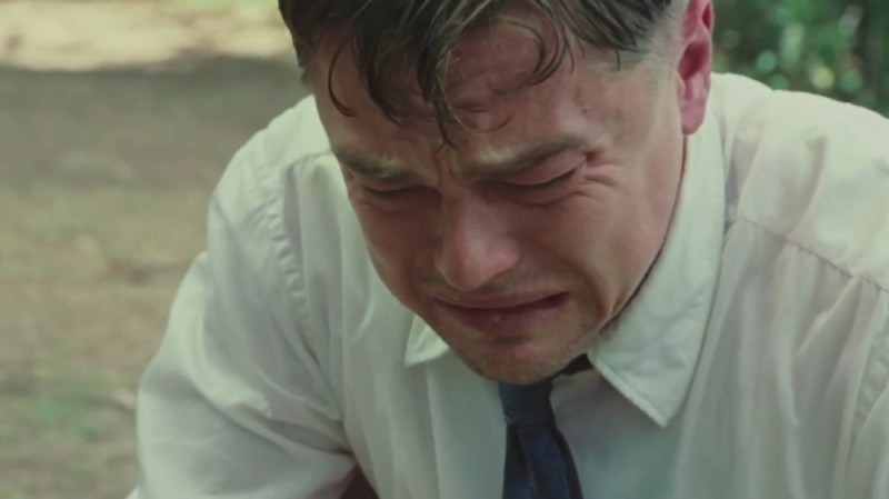 Create meme: leonardo dicaprio, Leonardo DiCaprio is crying, shutter island 