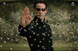 Create meme: Keanu Reeves the matrix bullet, neo matrix memes, neo from the matrix