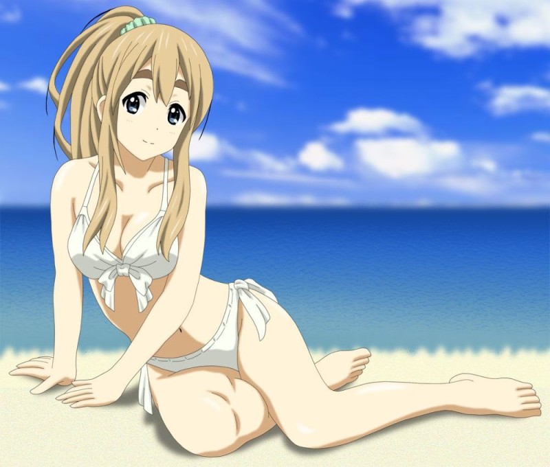 Create meme: Tsumugi Kotobuki in a swimsuit, minako kotobuki, mugi Chan