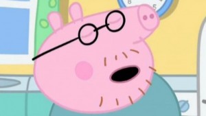 Create meme: Daddy pig