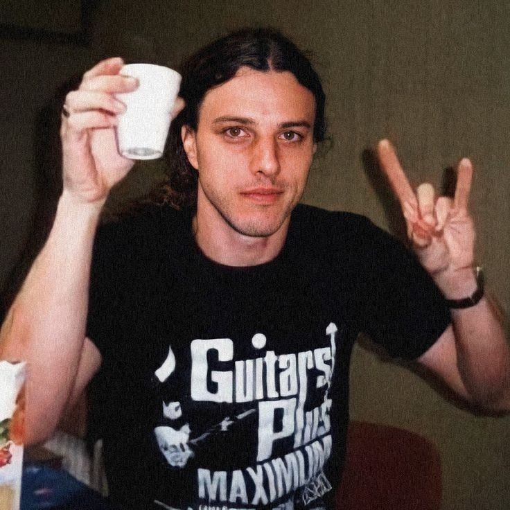 Create meme: chuck schuldiner, chuck schuldiner 1991, Daniel Svensson