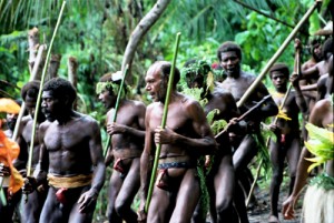 Create meme: savages, tribe, papua