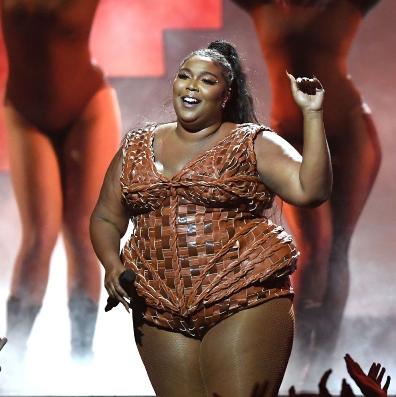 Create meme: lizzo 2021, Lizzo singer, brit awards 