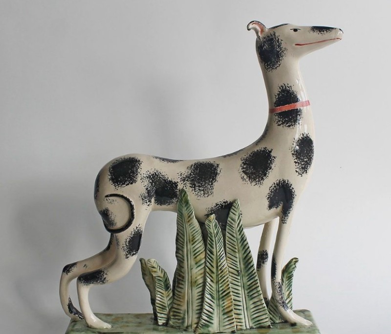 Create meme: figure, giraffe figurine faience, bengal cat figurine