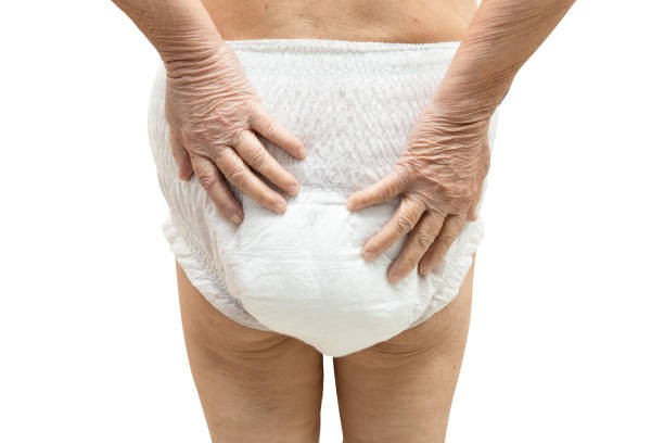 Create meme: diaper, incontinence in the elderly, a woman in diapers