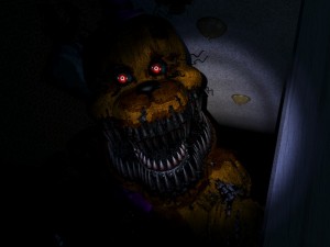 Создать мем: фнаф 4 кошмарный фредбер, fantom fredbear, фнаф 4 fredbear