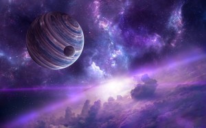 Create meme: space planet art, space galaxy, space
