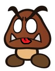 Create meme: gumbo Mario, mario Gumba, paper mario goomba