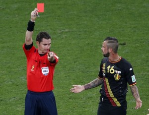 Create meme: the world Cup, red card in football, players