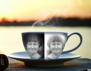 Create meme: morning sunrise coffee, morning routine, mug