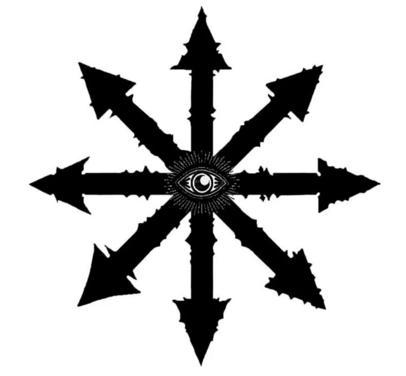Создать мем: хаос знак, звезда хаоса вархаммер символ, восьмиконечная звезда хаоса