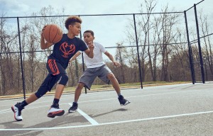 Create meme: sport camp basketball, streetball, under armour basketball player