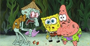 Create meme: spongebob Patrick, sponge Bob square pants, spongebob Patrick and squidward