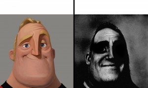 Create meme: characters , memes the incredibles, scary faces Mr. Exceptional