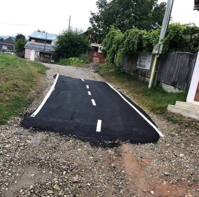 Create meme: asphalt road, asphalting of roads, laying asphalt crumbs