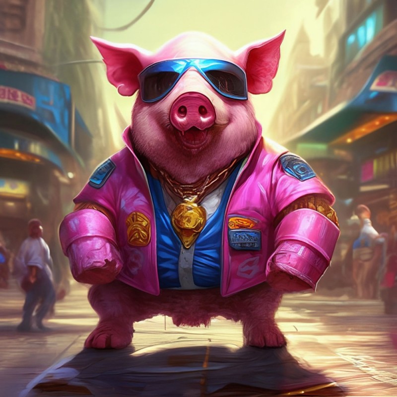 Create meme: pig , cartoon pig, pig 