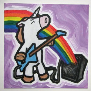 Create meme: unicorn, graffiti drawings, graffiti