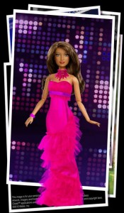 Create meme: Barbie doll fashion shining purple outfit, Barbie collectible, Barbie doll in purple dress