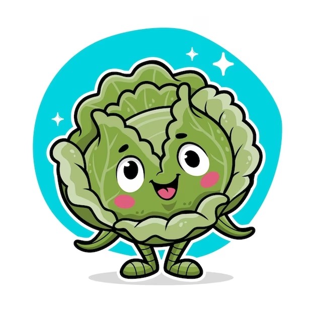 Create meme: cabbage leaf, funny cabbage, cabbage for children