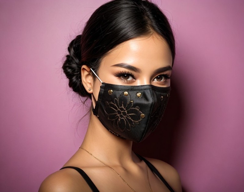 Create meme: mask, reusable black fabric mask, protective mask