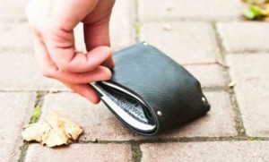 Create meme: lost wallet on the street empty, the fallen wallet, purse